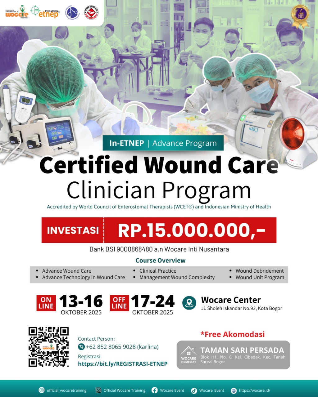 Certified Wound Care Clinician Program (CWCCP) BOGOR OKTOBER 2025